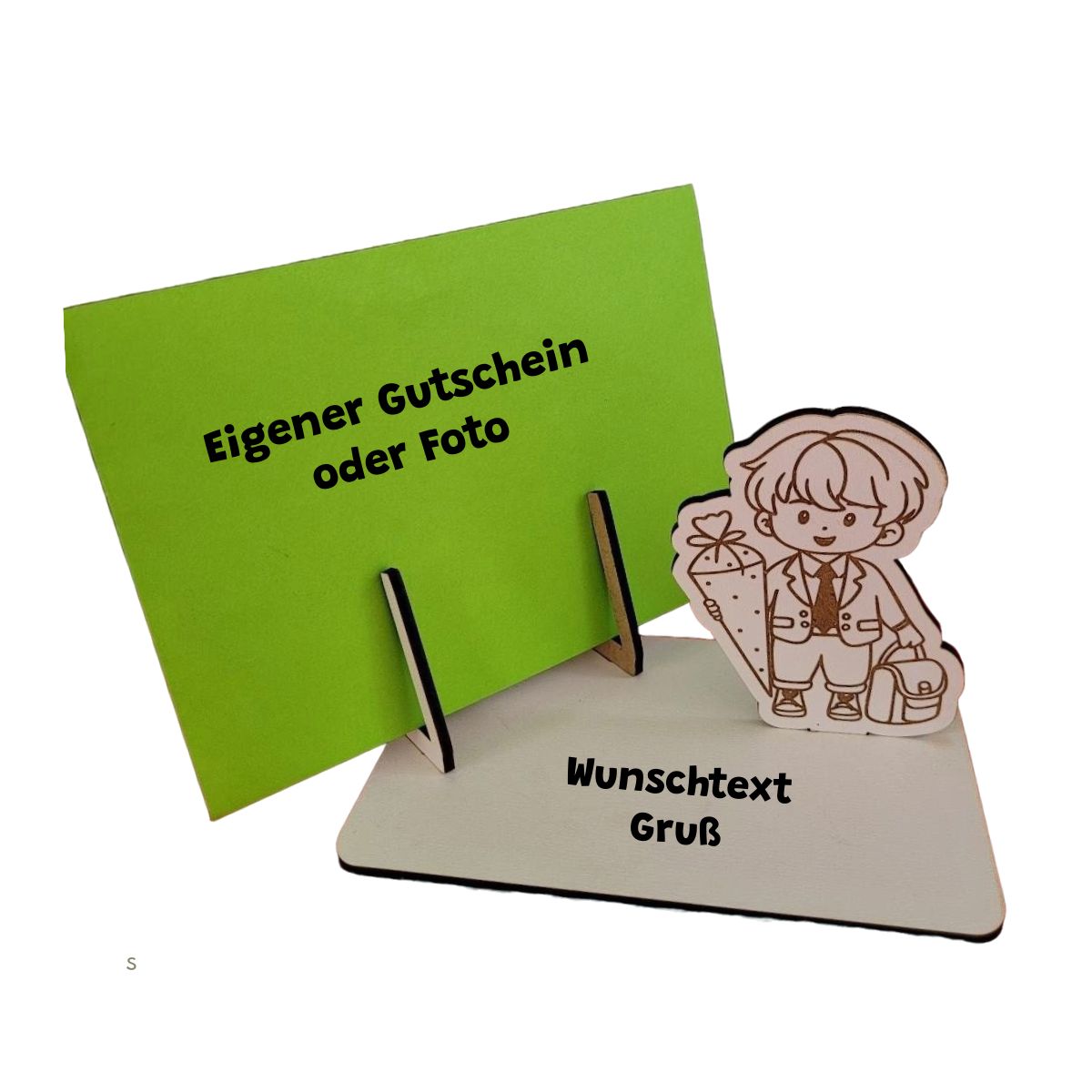 Kartenhalter für Gutscheine Einschulung