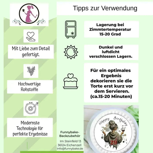 Schulanfang bunte Mischung Tortendekoration essbar - Funny Bake