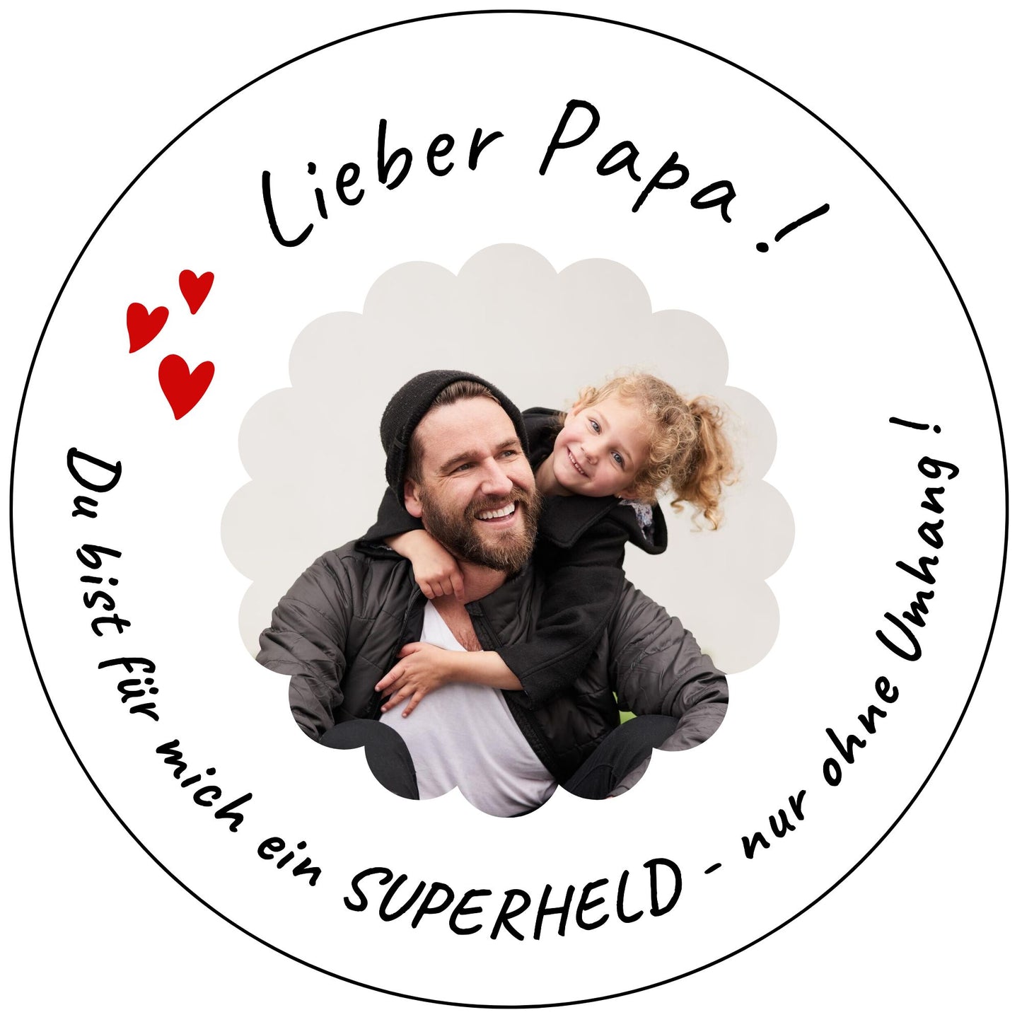 Tortenaufleger - Vatertag -Superheld