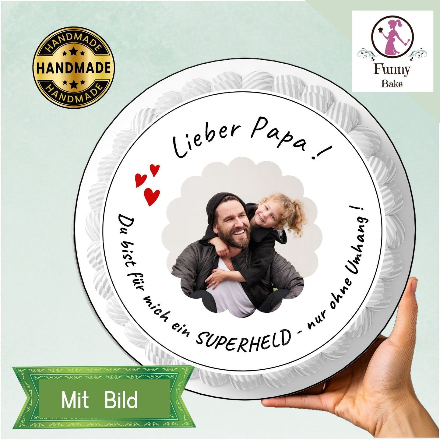 Tortenaufleger - Vatertag -Superheld