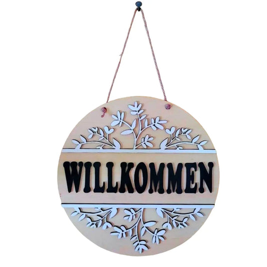 Türschild "Willkommen" - Funny Bake