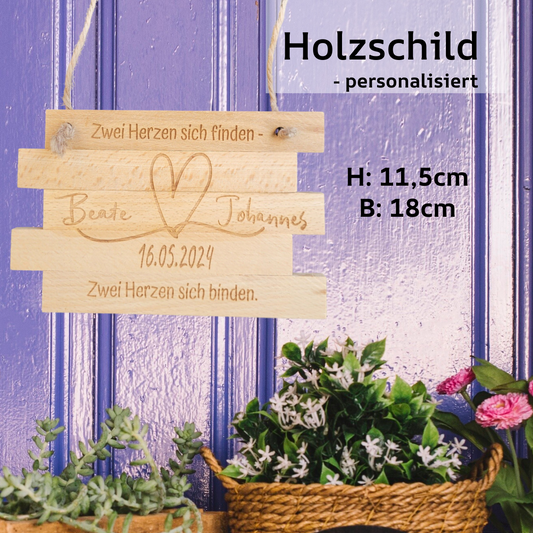 Dekoanhänger Türschild  Hochzeit