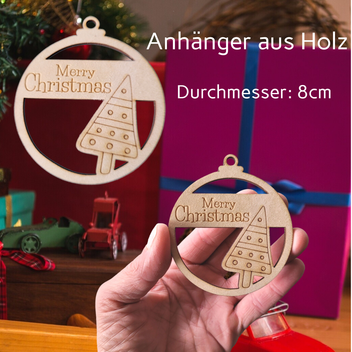 Geschenkanhänger /weihnachtsbaumanhänger Motiv Tanne