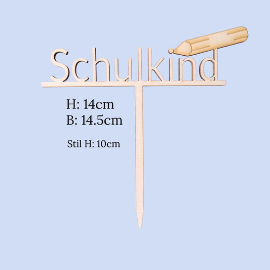 Schulkind Tortenstecker Set - Funny Bake