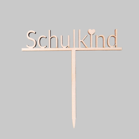 Tortenstecker Schulkind mit Herz - Funny Bake