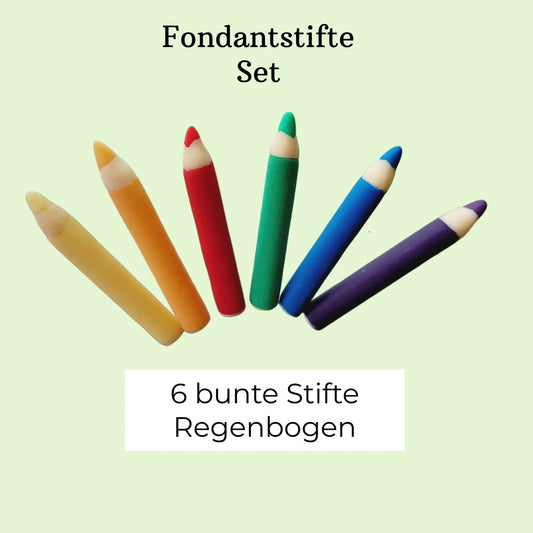 Essbare Stifte 6 St. bunte Mischung - Funny Bake
