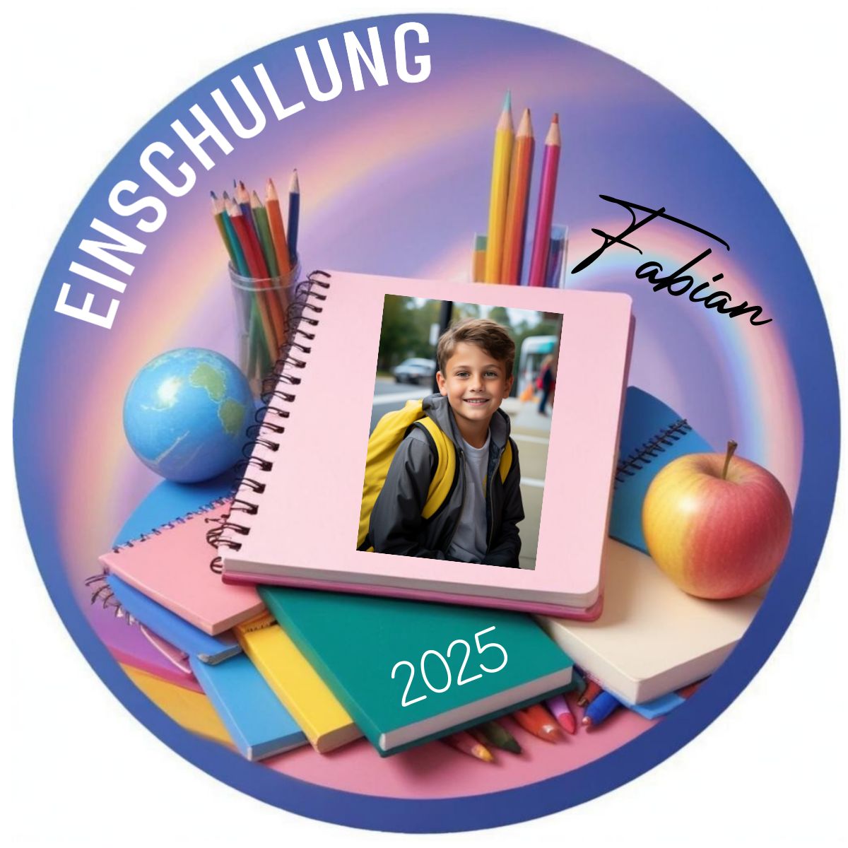 Tortenaufleger Einschulung