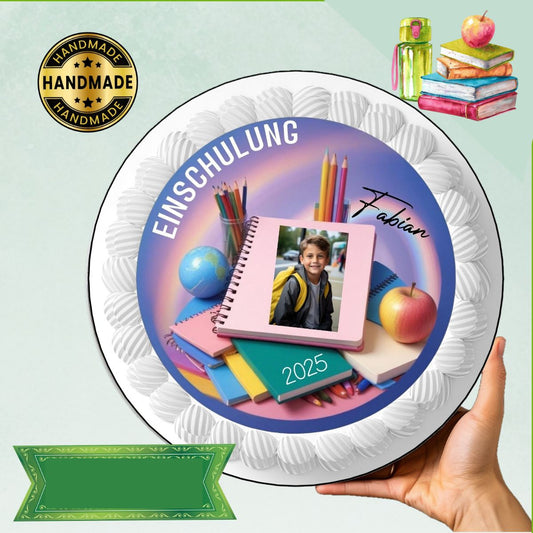 Tortenaufleger Einschulung