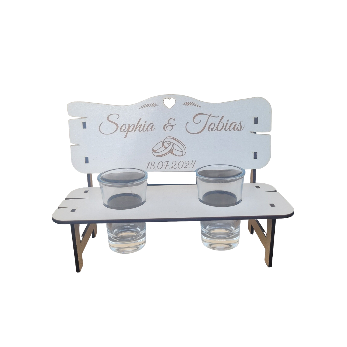Snapsbank Hochzeit - personalisiert