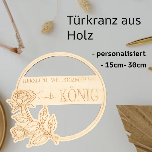 Türkranz Rose - personalisiert