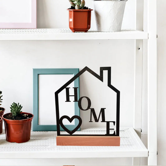 Dekorativer Aufsteller HOME - Funny Bake