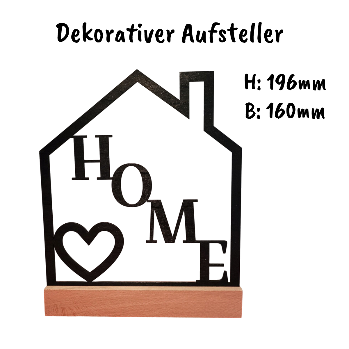 Dekorativer Aufsteller HOME
