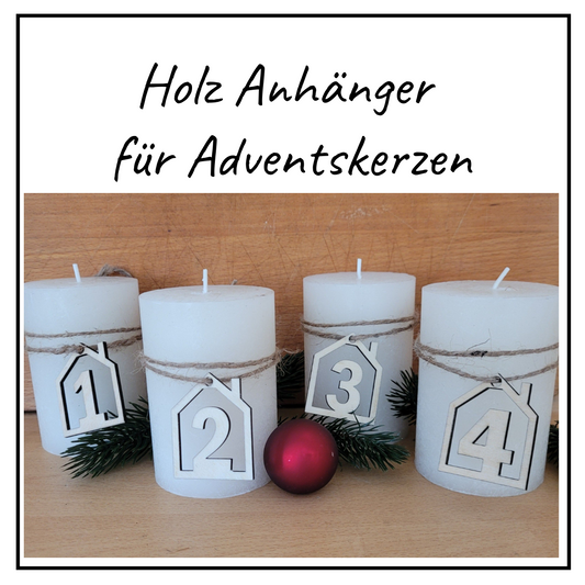 Anhänger für Adventskerzen