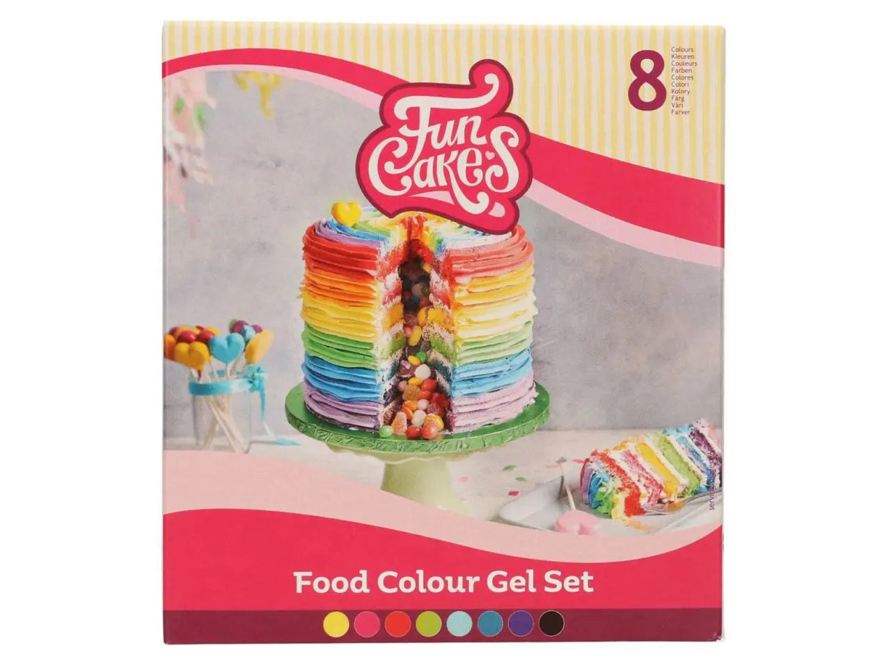 FunCakes Gelfarbe 8er Set 280g - Funny Bake