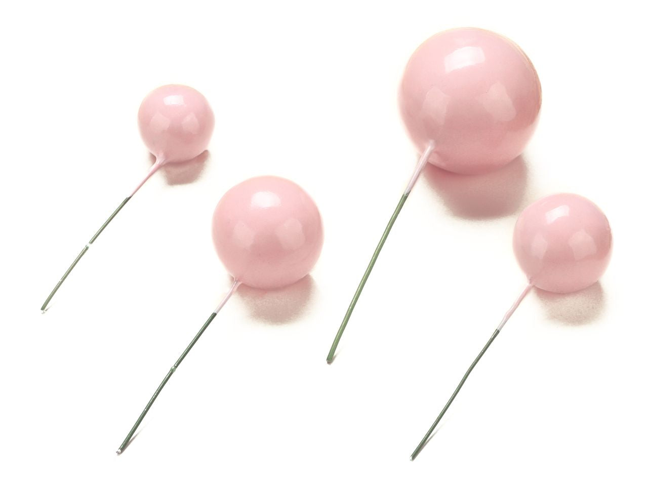 Kugeln rosa 4St. Tortenstecker Bubbles