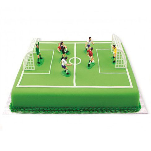Fußballtor Tortendeko Set