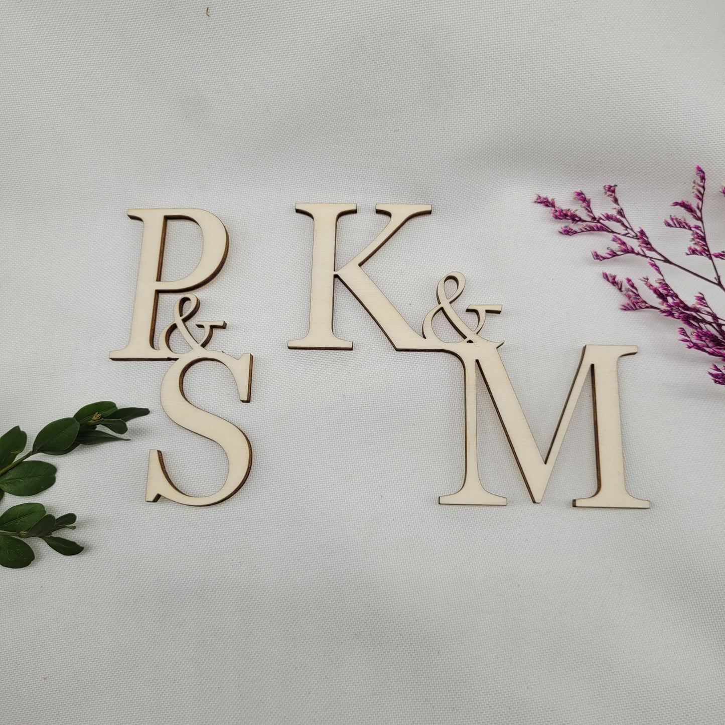 Buchstabenkombi Hochzeit Holz viele Größen