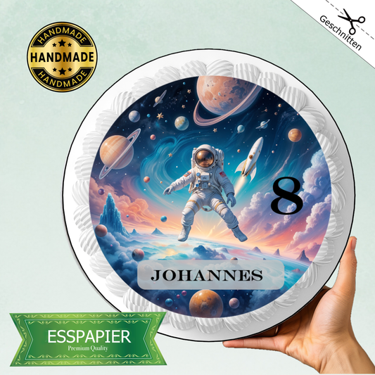 Tortenaufleger Weltraum Astronaut