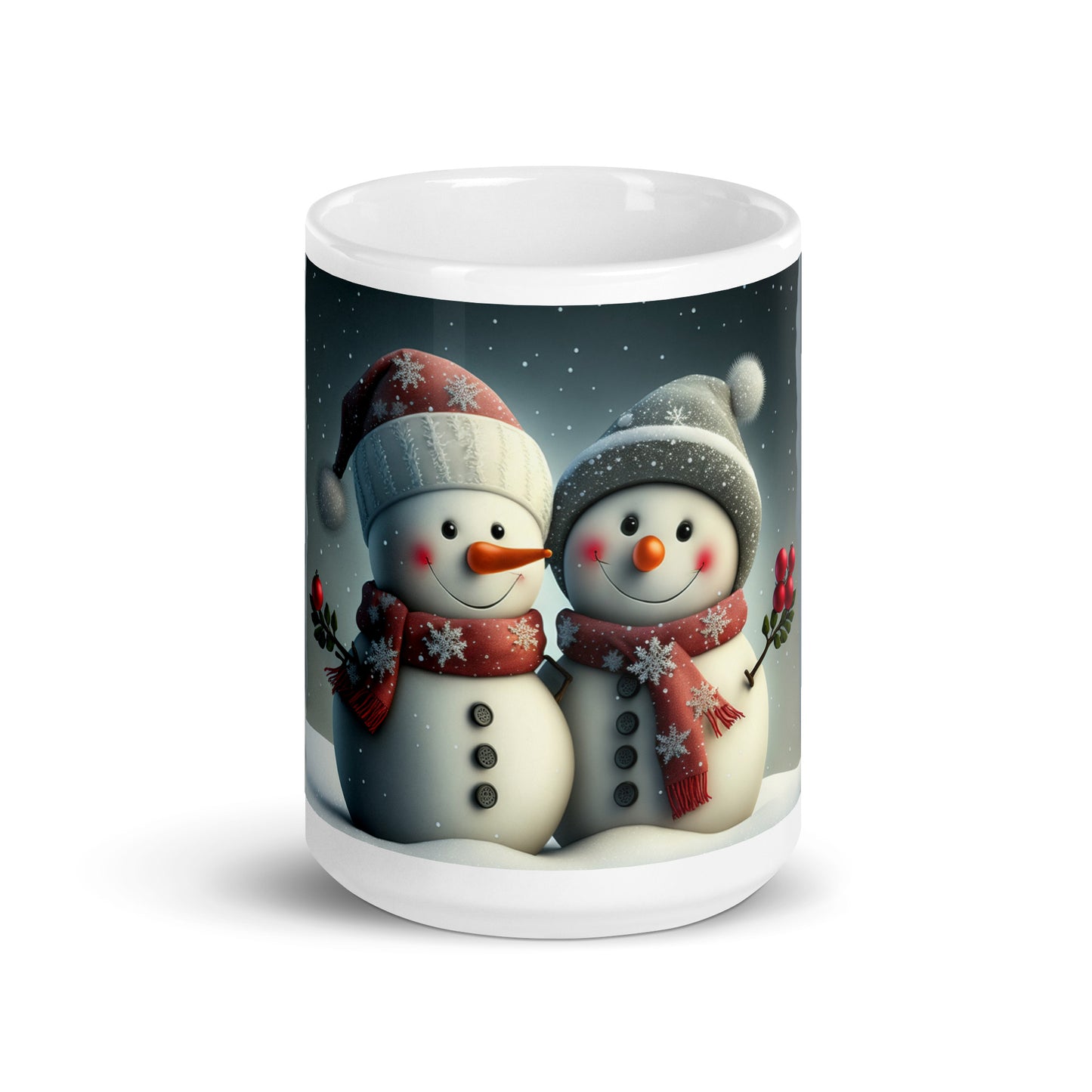 Tasse mit 2 Schneemännern Weihnachtstasse