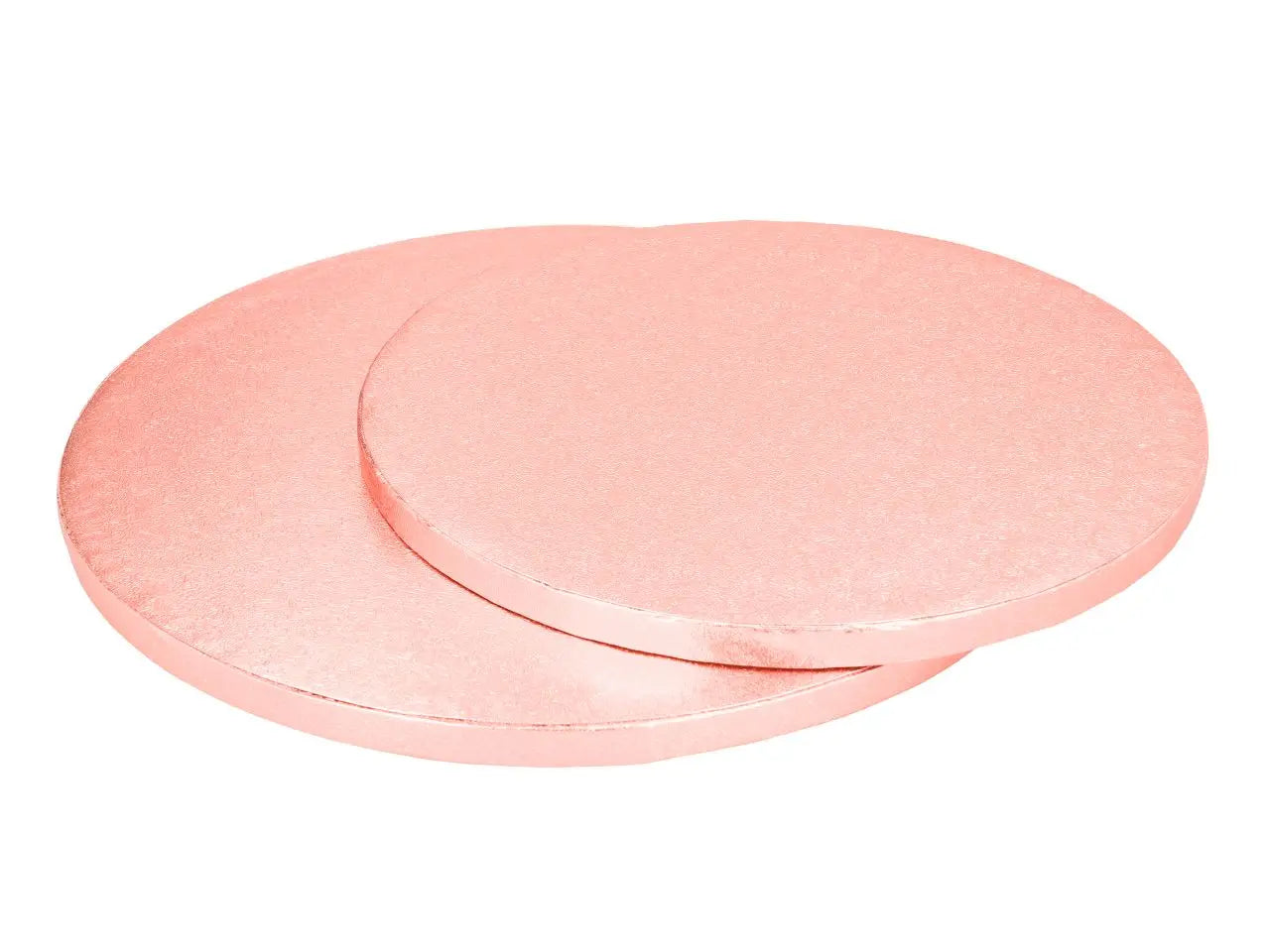Cakeboard rund 30cm rosa metallic rose - Funny Bake