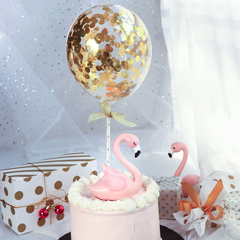 Konfetti-Ballon-gold-Caketopper-Tortenstecker