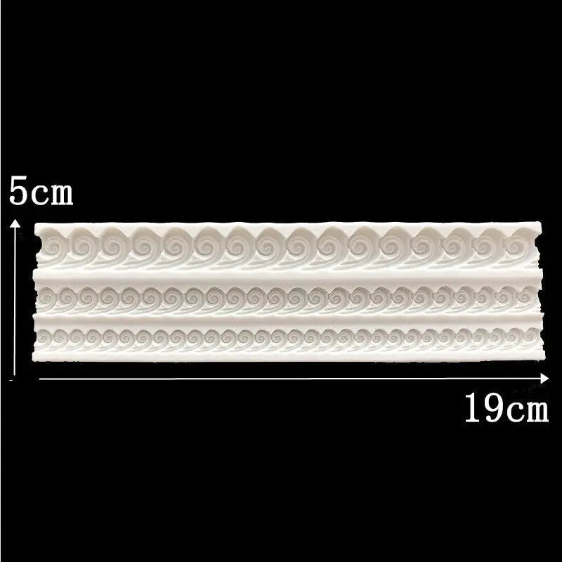 Bordüre Welle - edel geschwungen Silikonform - Funny Bake