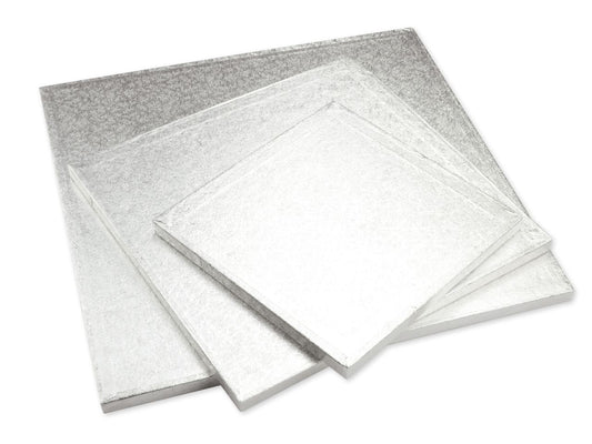 Cakeboard-eckig-20cm-silber-stabil-viereck-quadrat