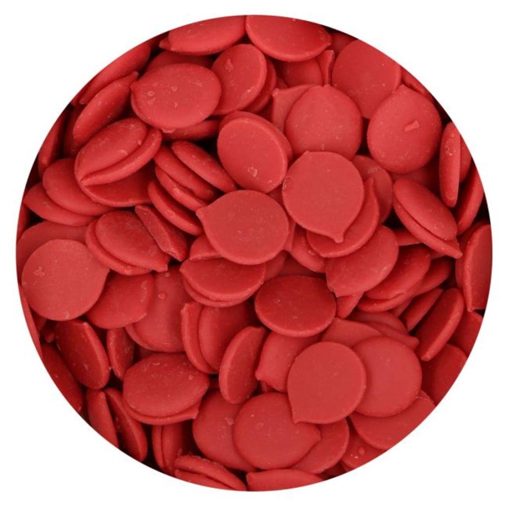 Schoko Melts, 250g, rot Candymelts - Funcakes