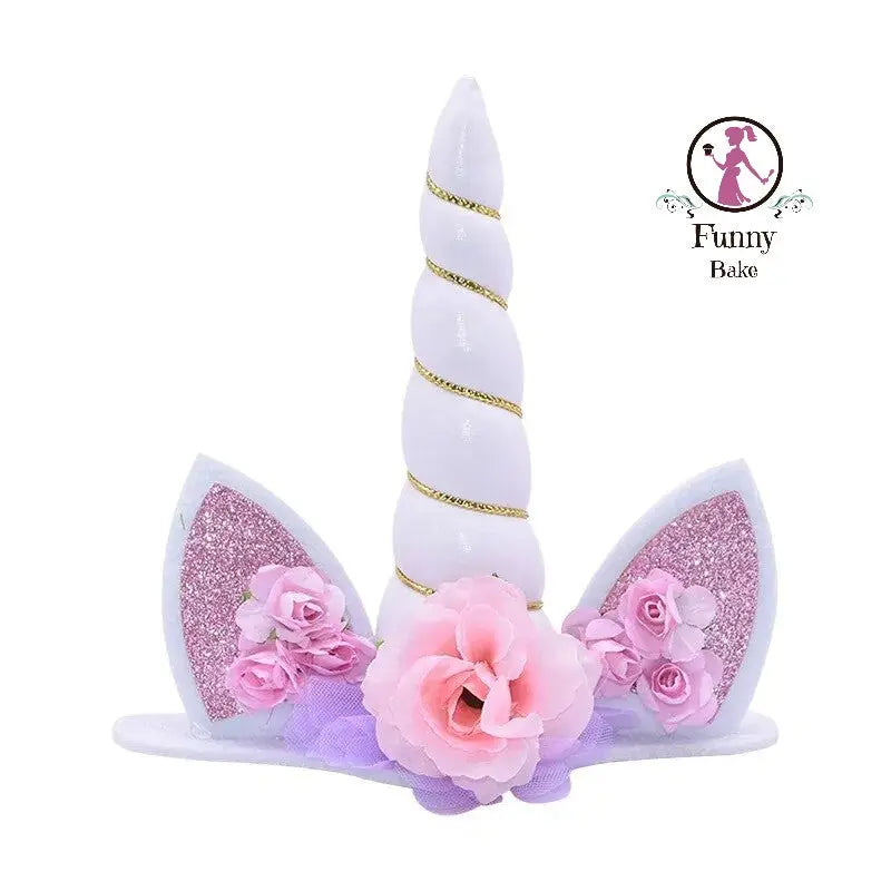 Aufsetzer Einhorn aus Stoff weiß - Funny Bake