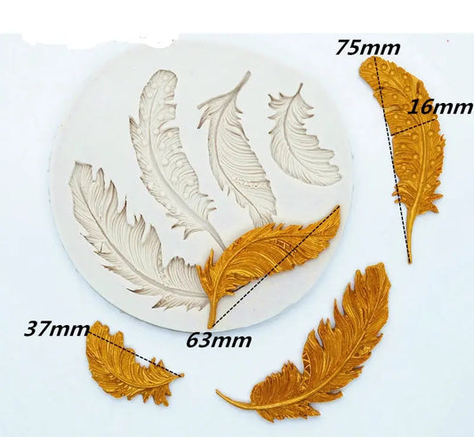 Federn Silikonform - Funny Bake