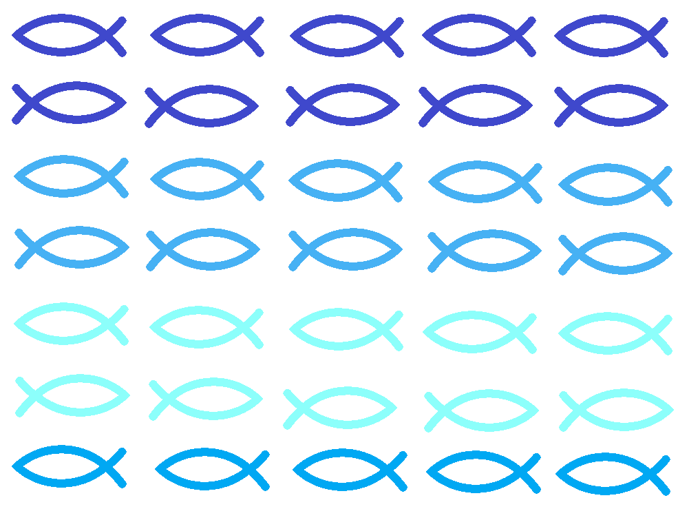 Muffin- Aufleger Fische christliches Symbol