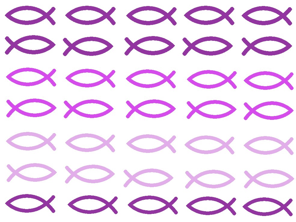 Muffin- Aufleger Fische christliches Symbol