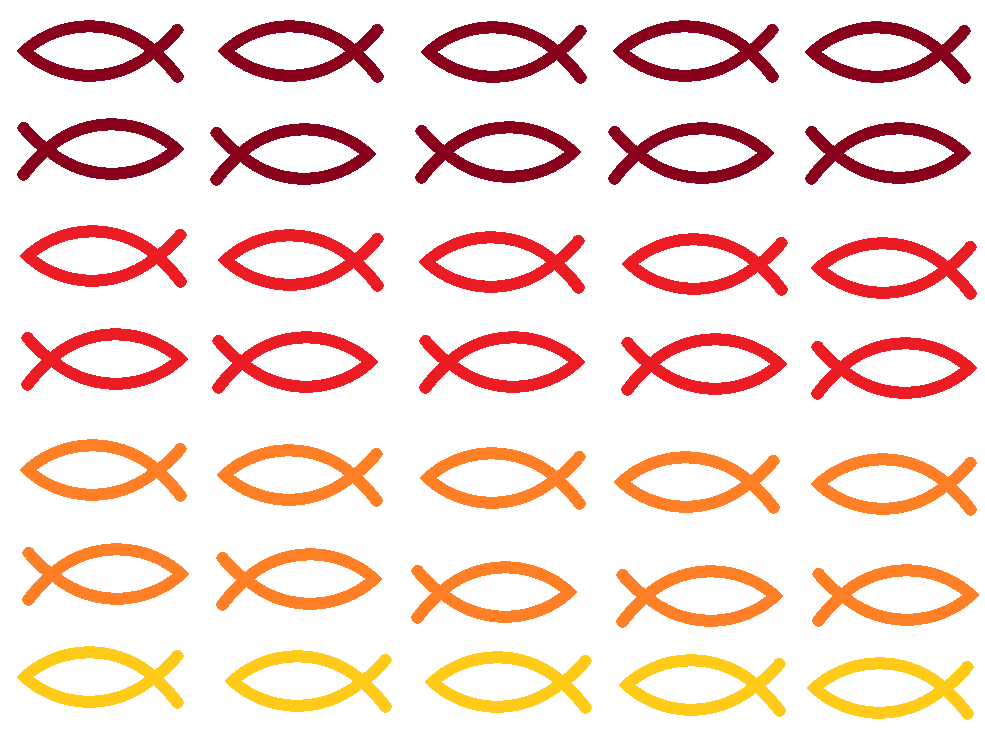 Muffin- Aufleger Fische christliches Symbol