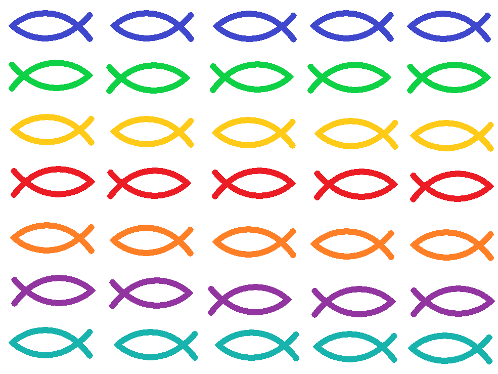 Muffin- Aufleger Fische christliches Symbol