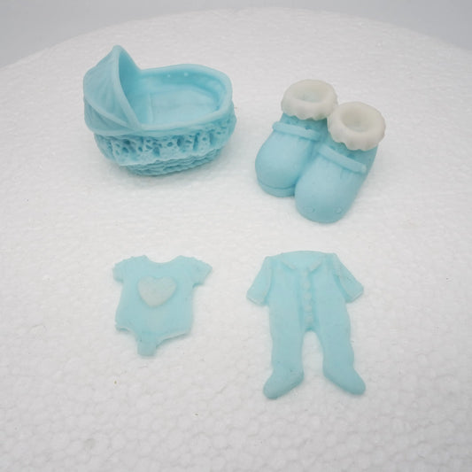 Tortendeko Baby Junge Streudeko essbar - Funny Bake