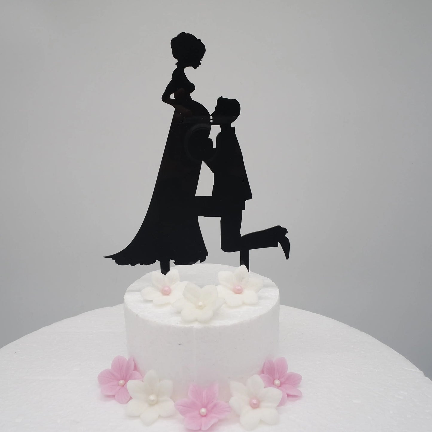 Caketopper Hochzeit "Schwangere Braut"