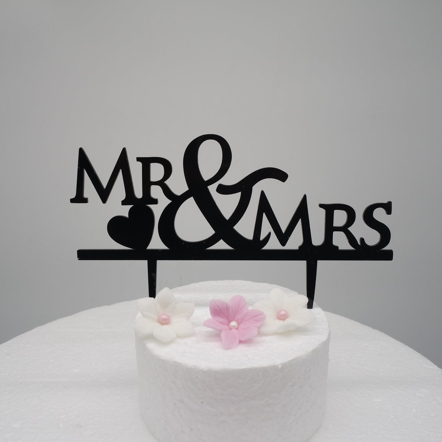 Caketopper Mr&Mrs mit Herz