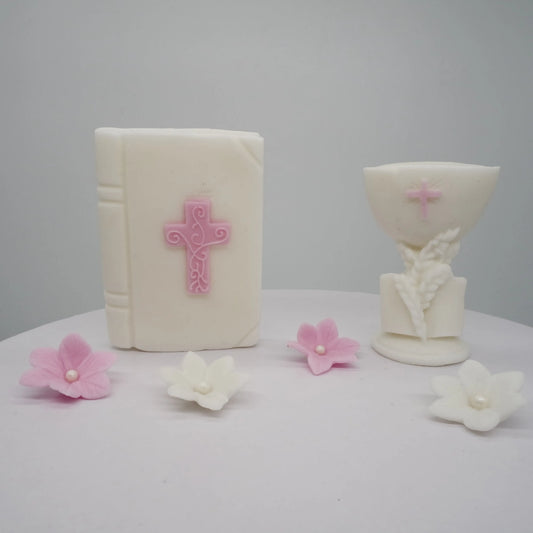 Zuckerdeko Bibel Kelch Tortendeko essbar