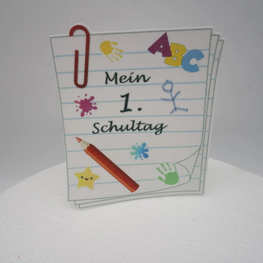 Oblate essbar Tortenaufleger "Mein 1. Schultag" - Funny Bake