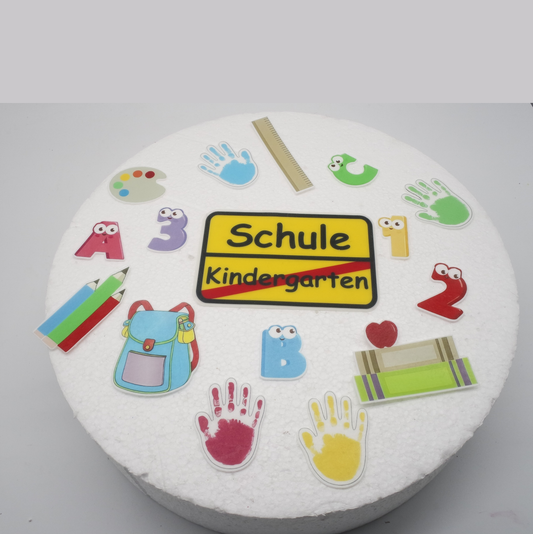 Esspapier-Mischung-Schule-Einschulung-essbar-Tortendeko