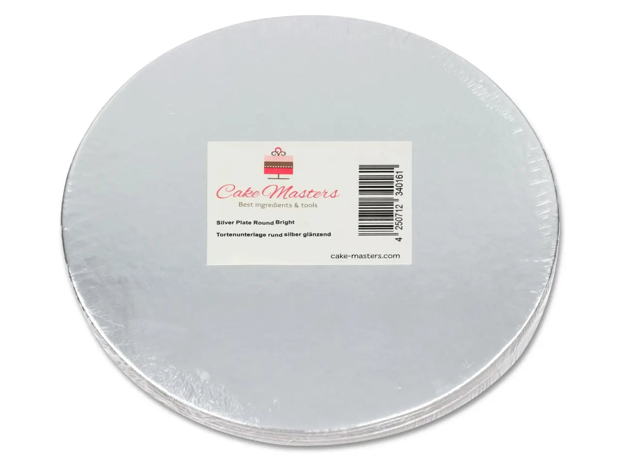 Tortenunterlage 15cm rund silber 10Stück - Funny Bake