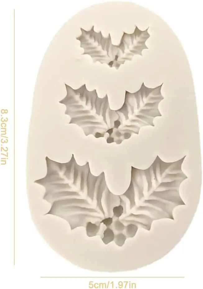 Stechpalme 3 Größen Flexform Mispel Weihnachten - Funny Bake