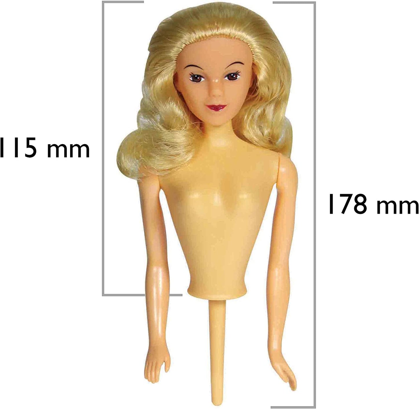 Tortenstecker-Babypuppe-Oberteil