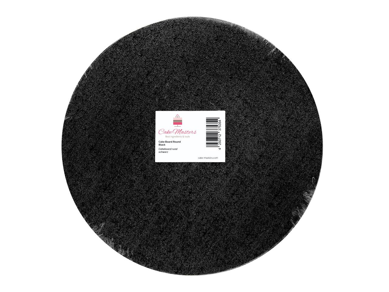 Cakeboard rund 25cm schwarz