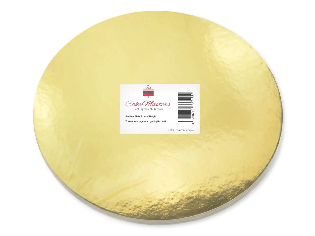 6 Stück Gold Plate 25cm glänzend | Cakeboards