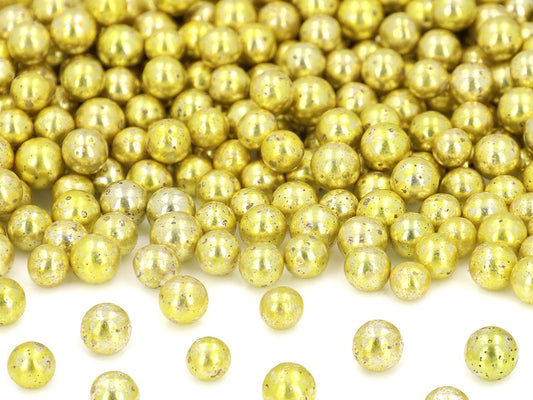 XL Zuckerperlen gold 7mm