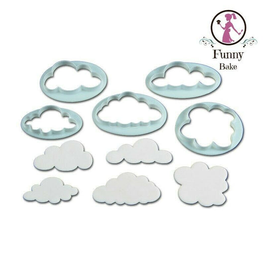 Ausstecher Wolken  Kindergeburtstag Fondant