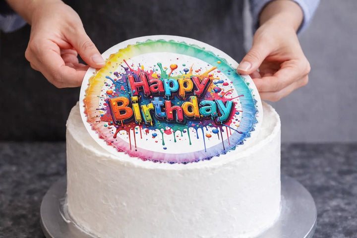 Torten & Kuchen richtig vorbereiten für Aufleger aus Esspapier & Zuckerpapier