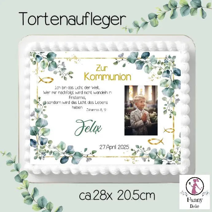 Essbare-Tortenaufleger Funny Bake