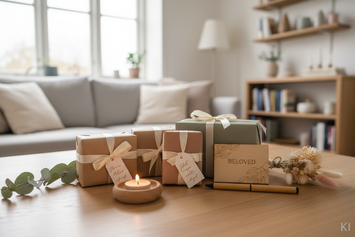 Kollektionsbild kleine Geschenke, warme Lifestyle-Aufnahme